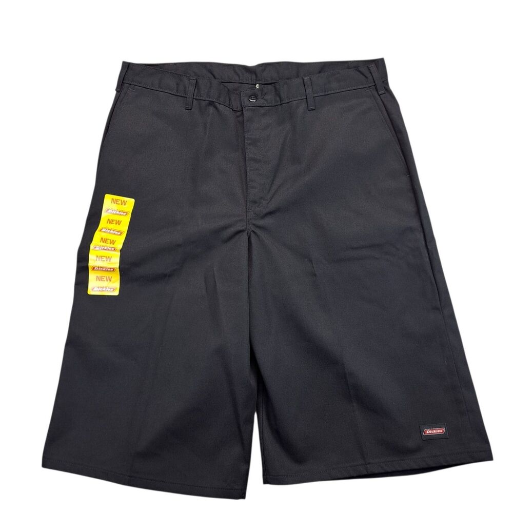 Dickies Work Shorts Mens 40 Long Loose Fit Multi-Use Pocket Black NEW